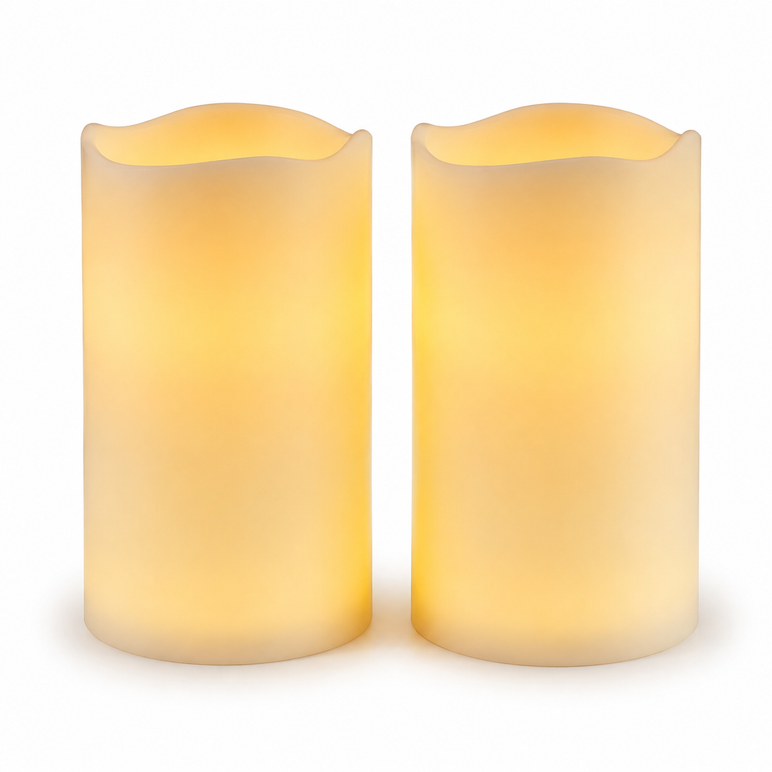 Flameless Candles with Timer - Set of 2