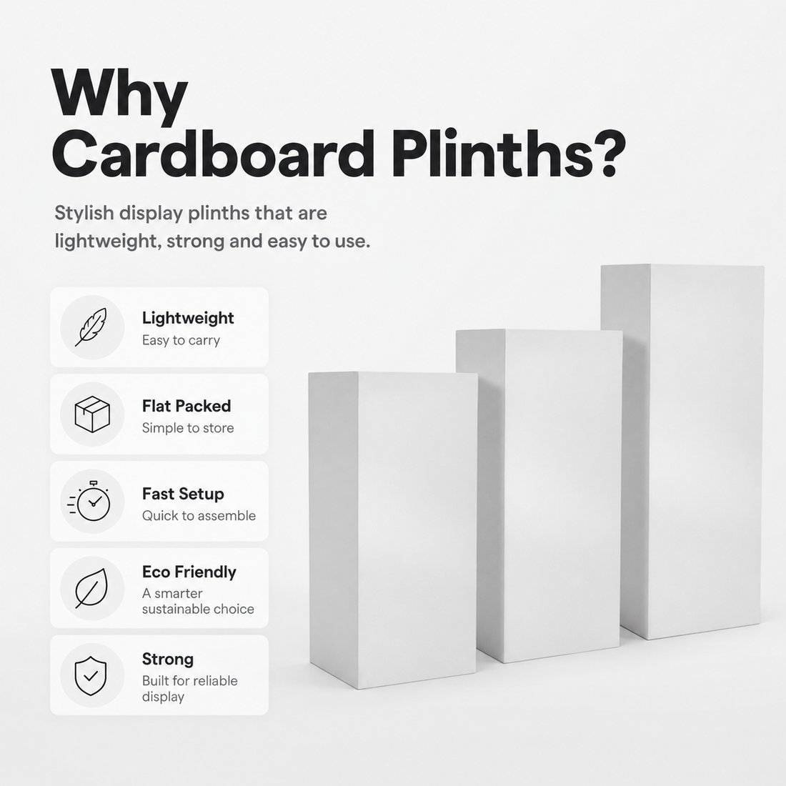 Large Cardboard Plinth Bundle
