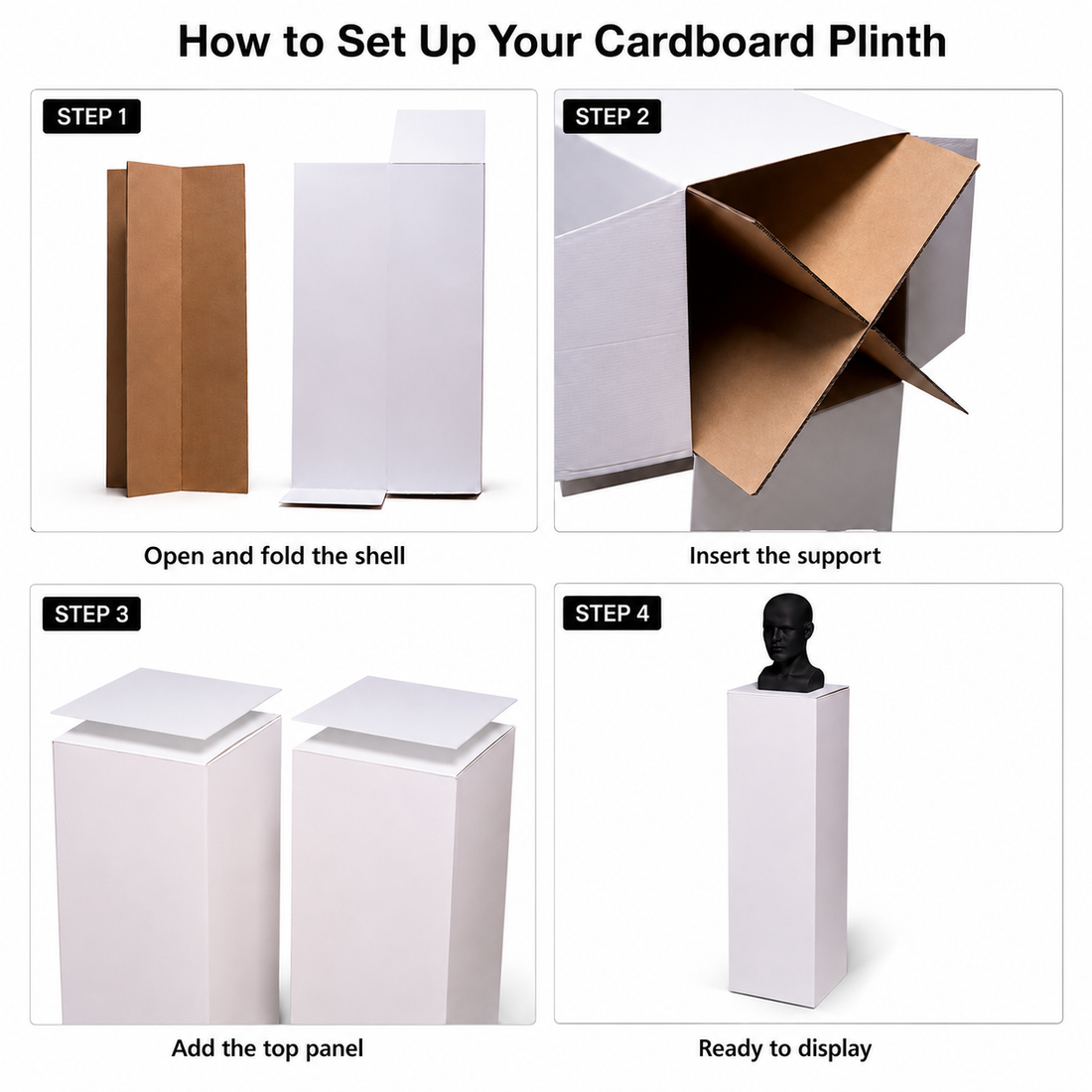 Cardboard Plinths