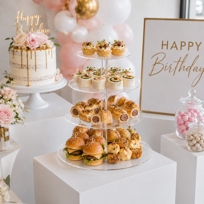 4-Tier Clear Acrylic Display Stand