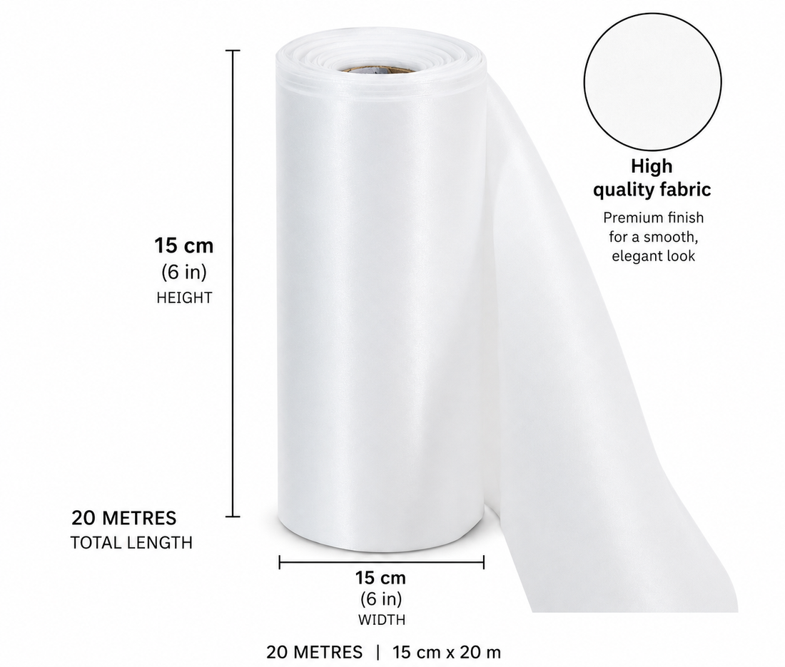 Wide Satin Plinth Ribbon