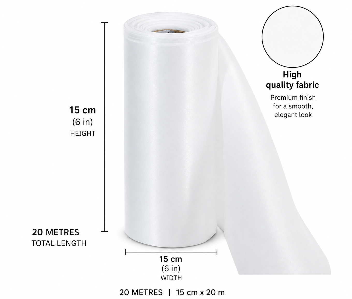 Wide Satin Plinth Ribbon