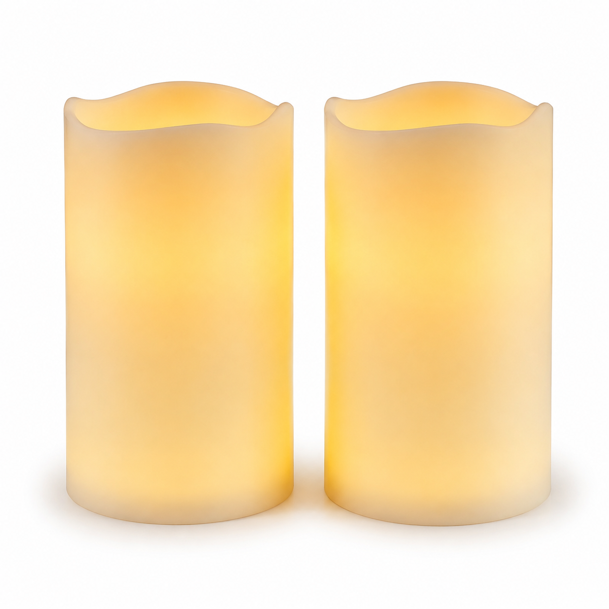 Flameless Candles with Timer - Set of 2