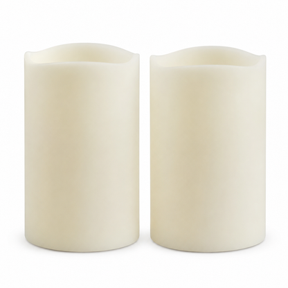 Flameless Candles with Timer - Set of 2