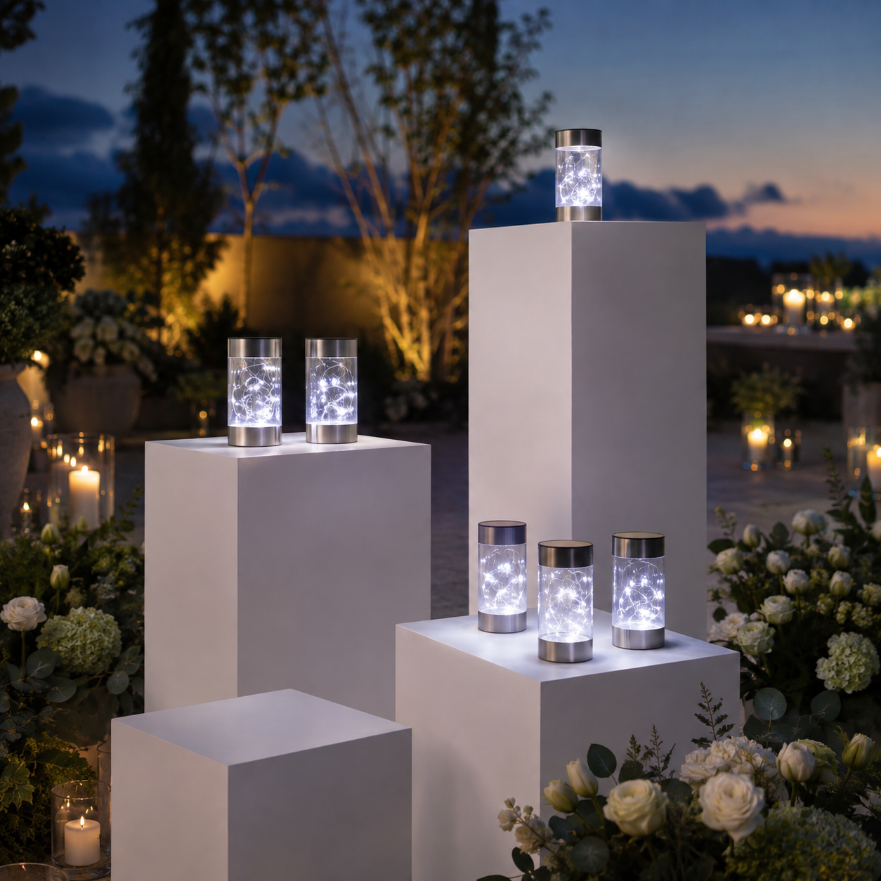 Lazespark Plinth Solar Lanterns