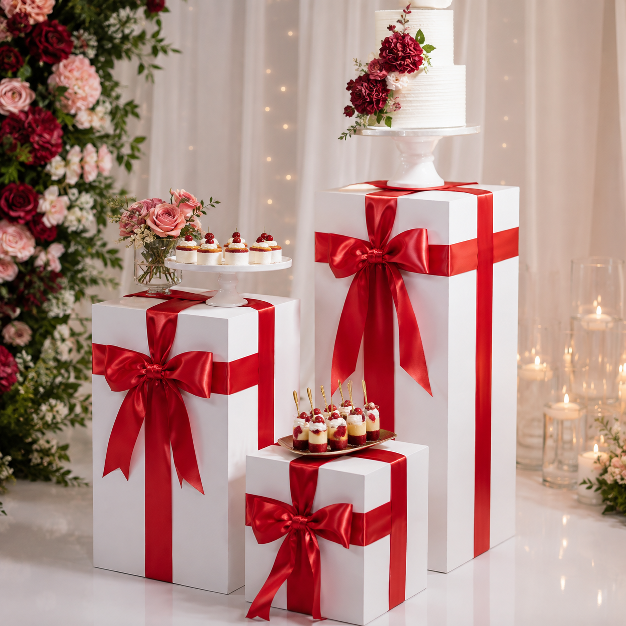 Wide Satin Plinth Ribbon