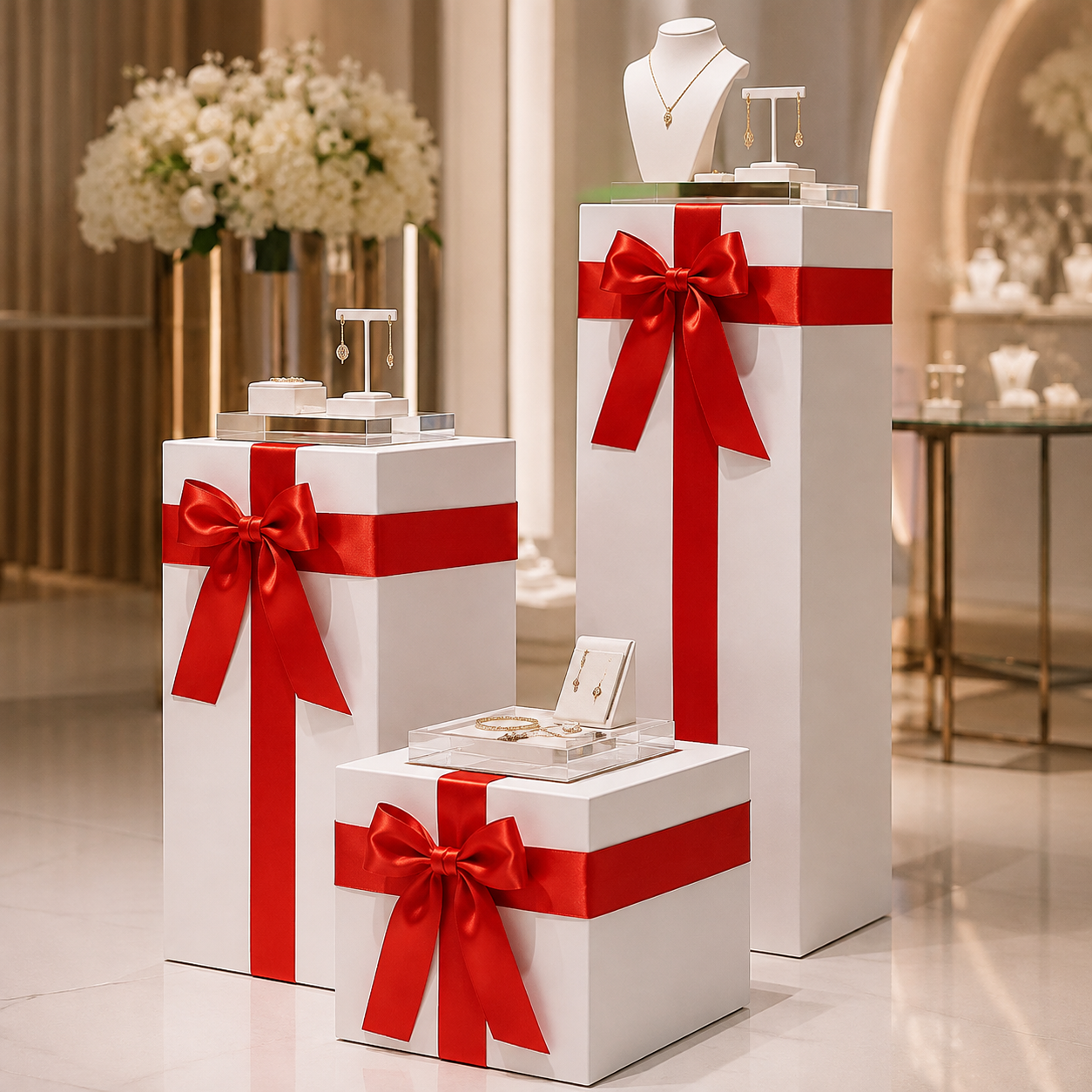 Wide Satin Plinth Ribbon