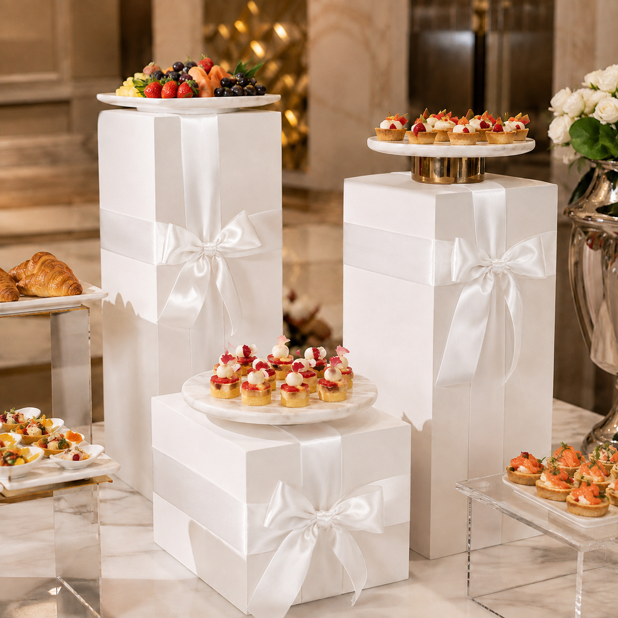 Wide Satin Plinth Ribbon