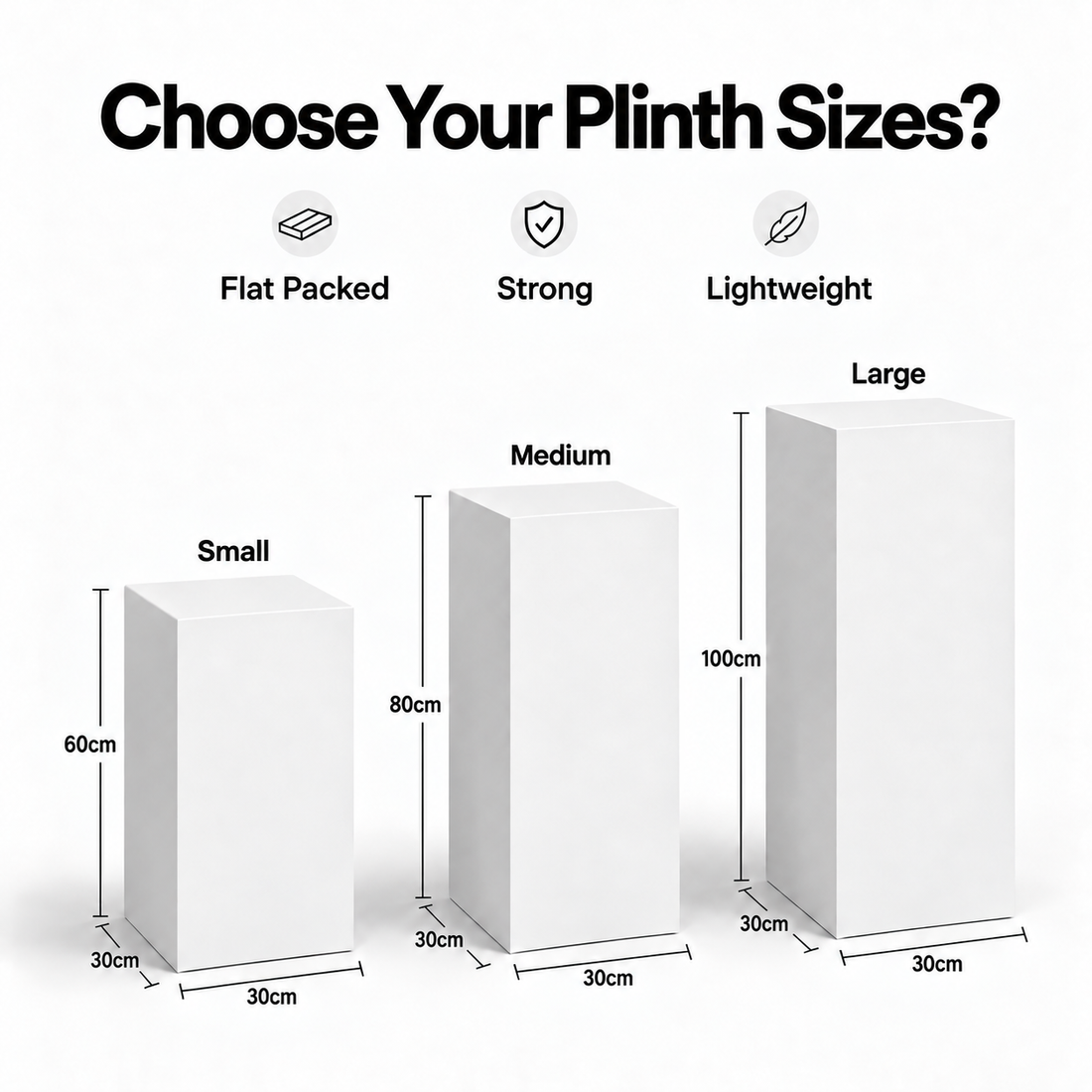 Cardboard Plinths