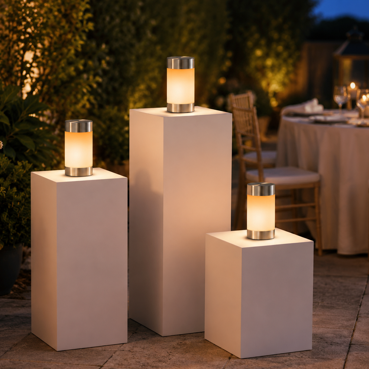 Lazeflame Plinth Solar Lanterns